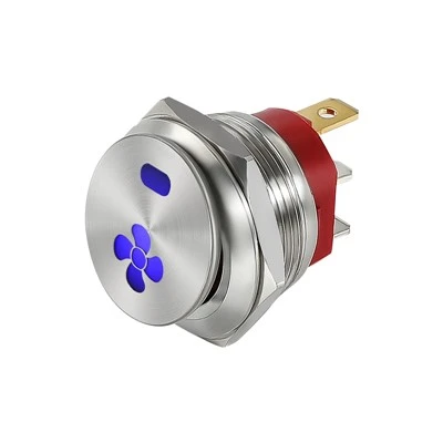 Interruttore A Bilanciere Illuminato DPST 20A 250V, Rosso/verde, Impermeabile IP67