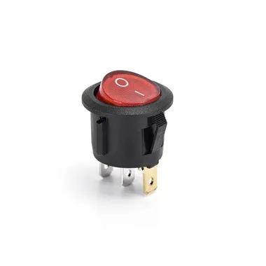 Gli interruttori a bilanciere rotondi impermeabili hanno un'opzione a lun...